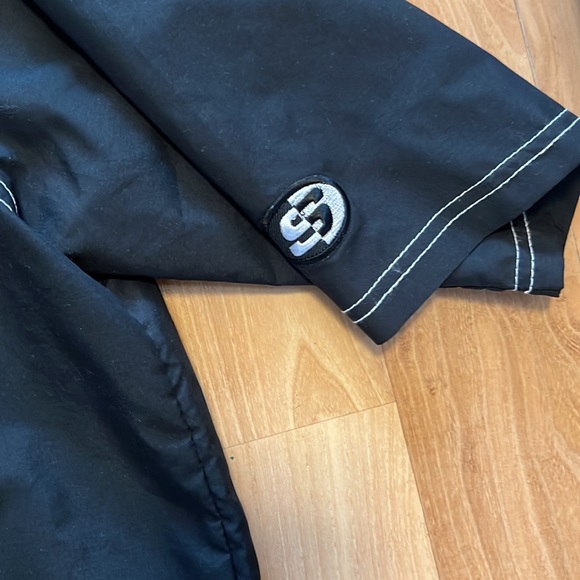 MEN'S BUTTON DOWN SURFSTYLE SHORT SLEEVE SHIRT MED/LARGE Black  100% polyester - Picture 3 of 5